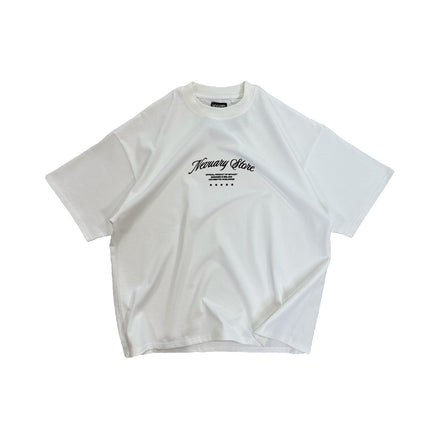 SCRIPT TEE OFF WHITE