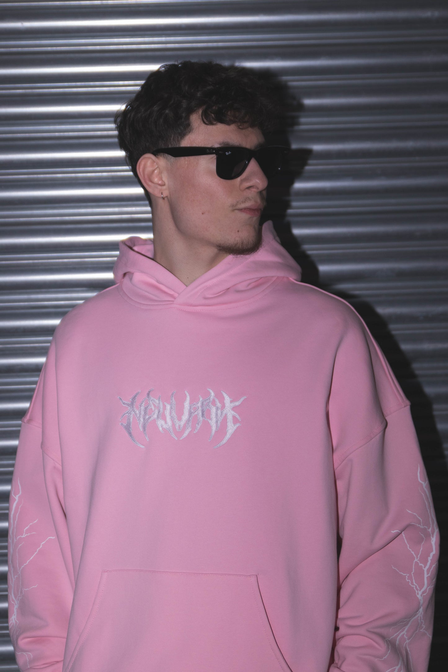 METAL HOODIE PINK